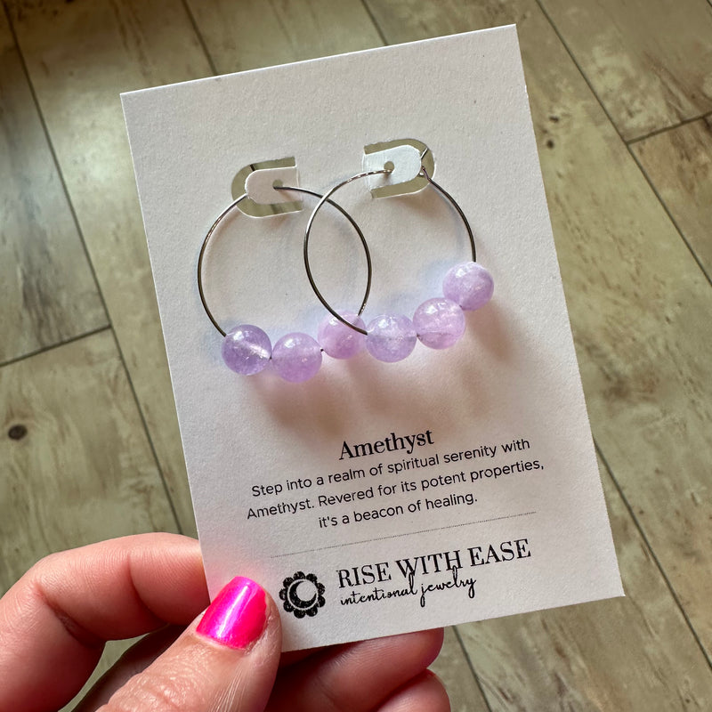 Crystal Hoop Earrings