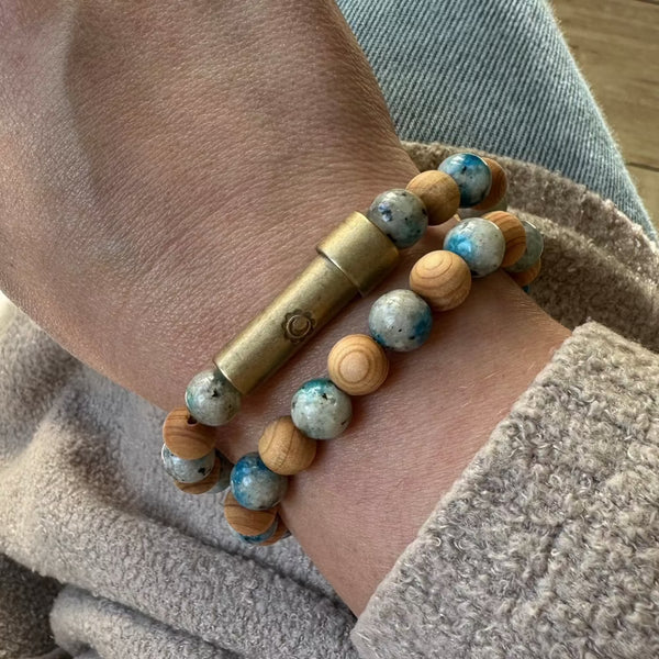 Release | K2 (Azurite in Granite) + Cedar Intention Bracelet