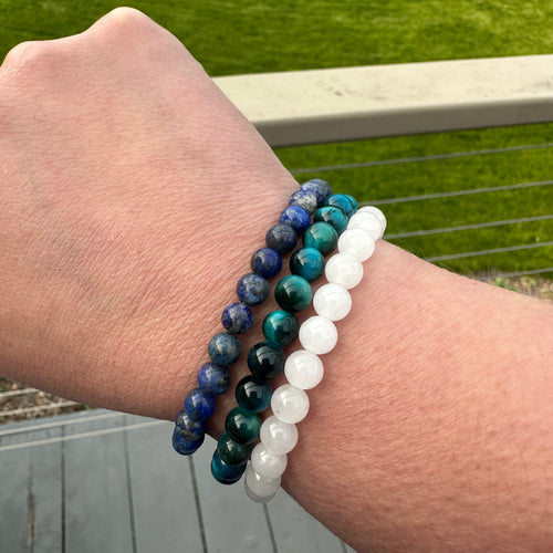 Clarity Indigo Tigers Eye Intention Bracelet