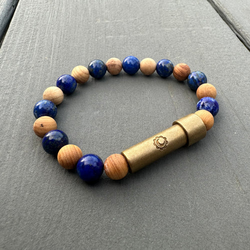 Perseverance | Lapis Lazuli + Cedar Intention Bracelet