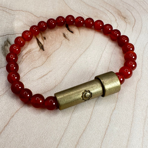 Courage Carnelian Intention Bracelet